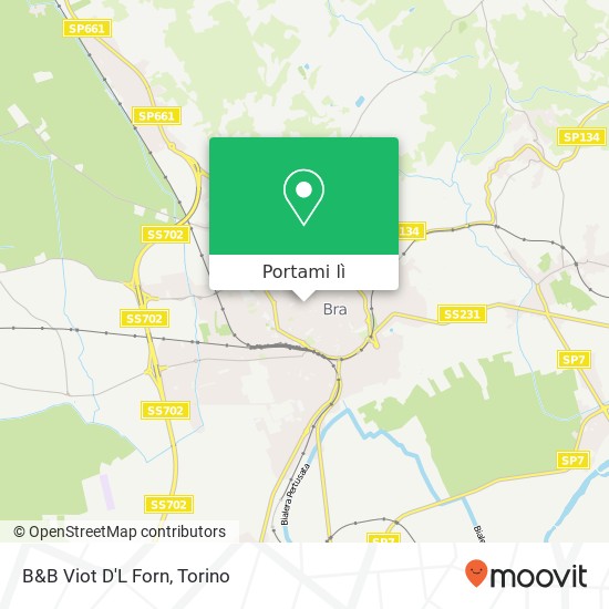 Mappa B&B Viot D'L Forn