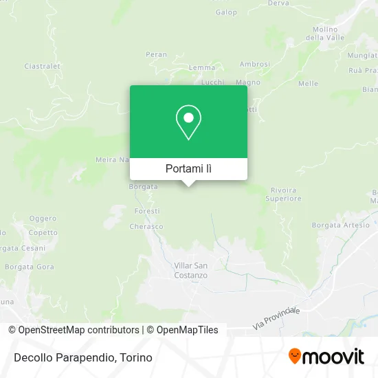 Mappa Decollo Parapendio