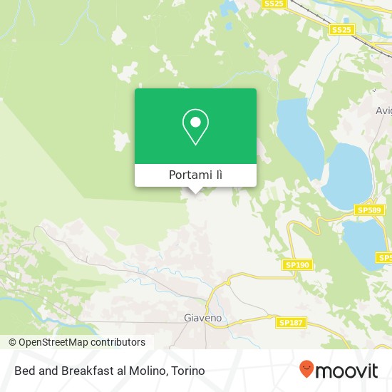 Mappa Bed and Breakfast al Molino