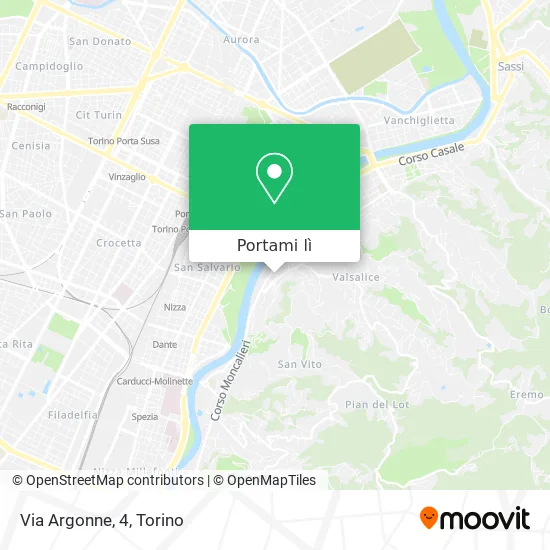 Mappa Via Argonne, 4