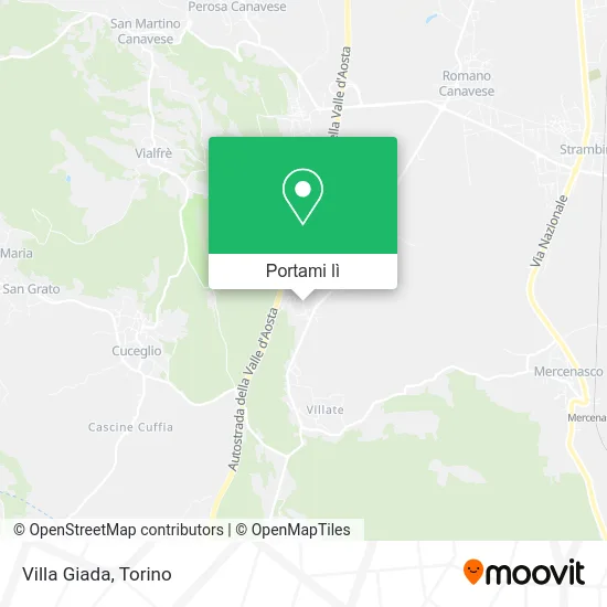 Mappa Villa Giada