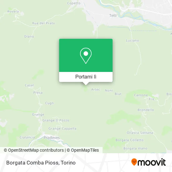 Mappa Borgata Comba Pioss