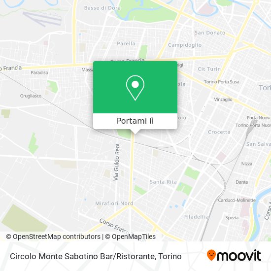 Mappa Circolo Monte Sabotino Bar / Ristorante