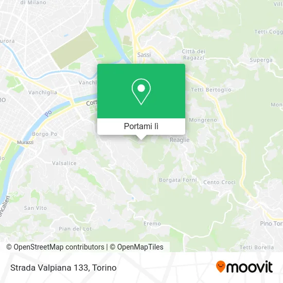 Mappa Strada Valpiana 133