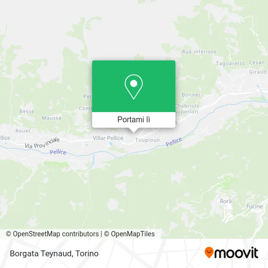 Mappa Borgata Teynaud