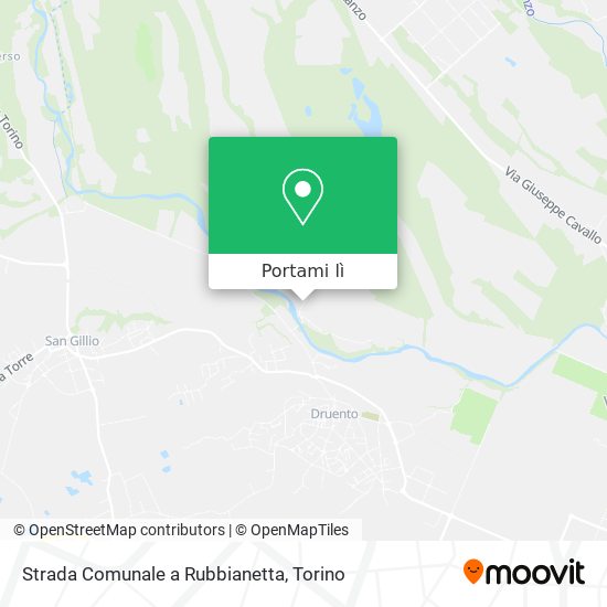 Mappa Strada Comunale a Rubbianetta