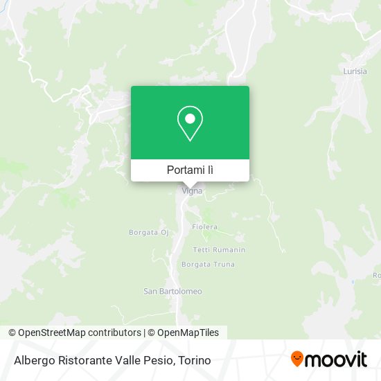 Mappa Albergo Ristorante Valle Pesio