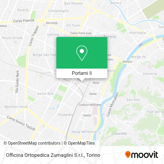 Mappa Officina Ortopedica Zumaglini S.r.l.