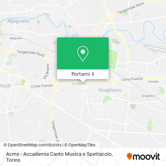 Mappa Acms - Accademia Canto Musica e Spettacolo