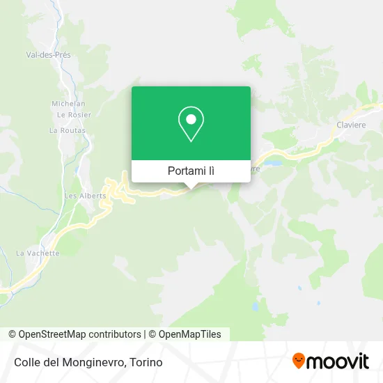 Mappa Colle del Monginevro