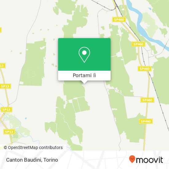 Mappa Canton Baudini