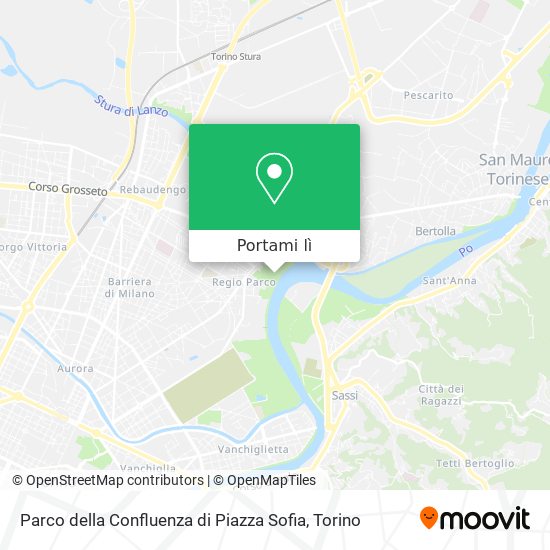 Mappa Parco della Confluenza di Piazza Sofia