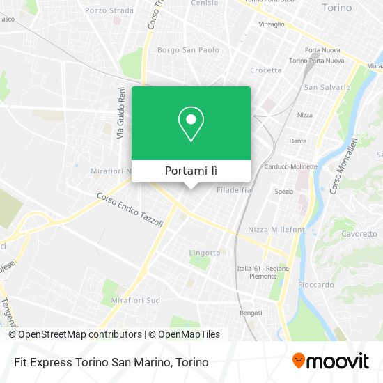 Mappa Fit Express Torino San Marino
