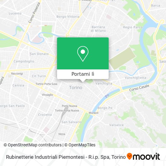 Mappa Rubinetterie Industriali Piemontesi - R.i.p. Spa