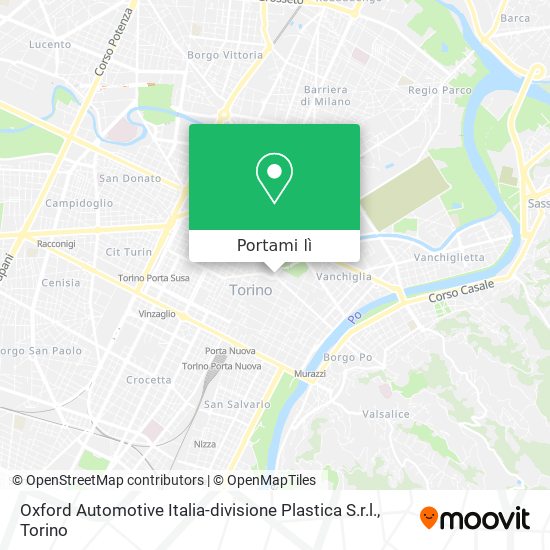 Mappa Oxford Automotive Italia-divisione Plastica S.r.l.