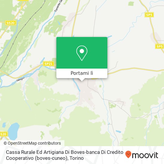 Mappa Cassa Rurale Ed Artigiana Di Boves-banca Di Credito Cooperativo (boves-cuneo)