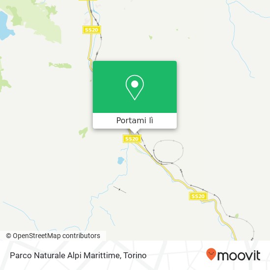 Mappa Parco Naturale Alpi Marittime