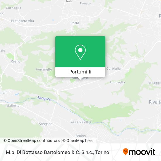 Mappa M.p. Di Bottasso Bartolomeo & C. S.n.c.