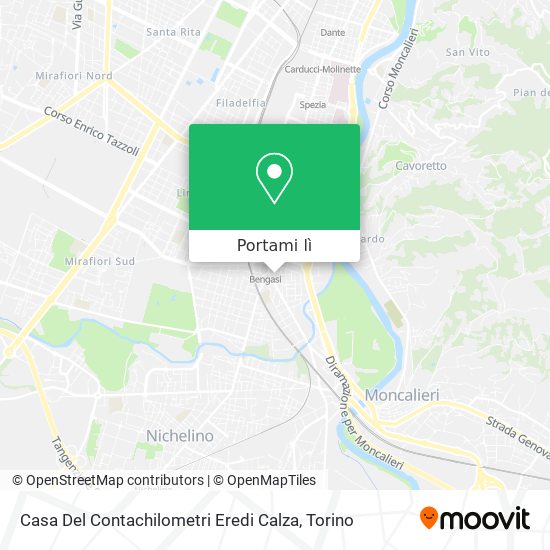 Mappa Casa Del Contachilometri Eredi Calza