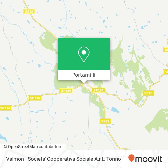 Mappa Valmon - Societa' Cooperativa Sociale A.r.l.