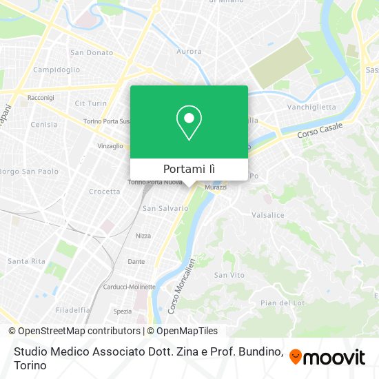 Mappa Studio Medico Associato Dott. Zina e Prof. Bundino