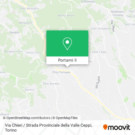 Mappa Via Chieri / Strada Provinciale della Valle Ceppi