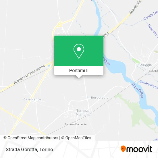 Mappa Strada Goretta