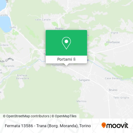 Mappa Fermata 13586 - Trana (Borg. Moranda)