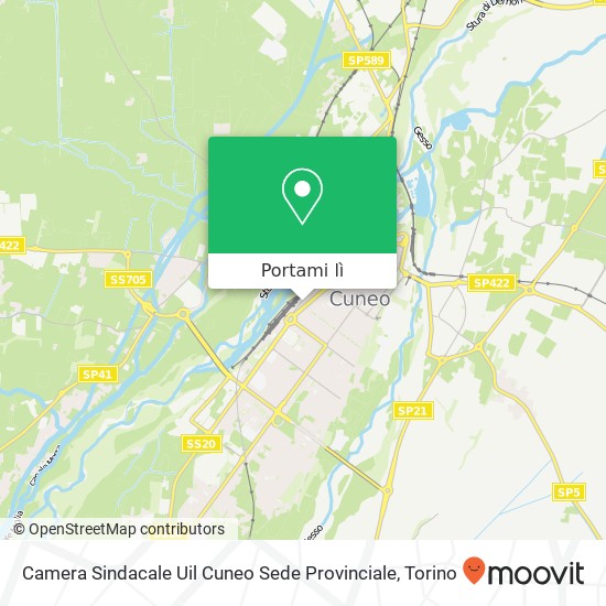 Mappa Camera Sindacale Uil Cuneo Sede Provinciale