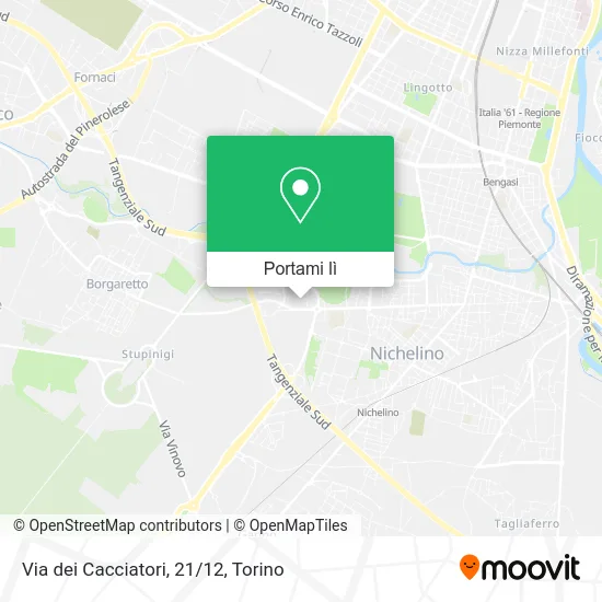 Mappa Via dei Cacciatori, 21/12