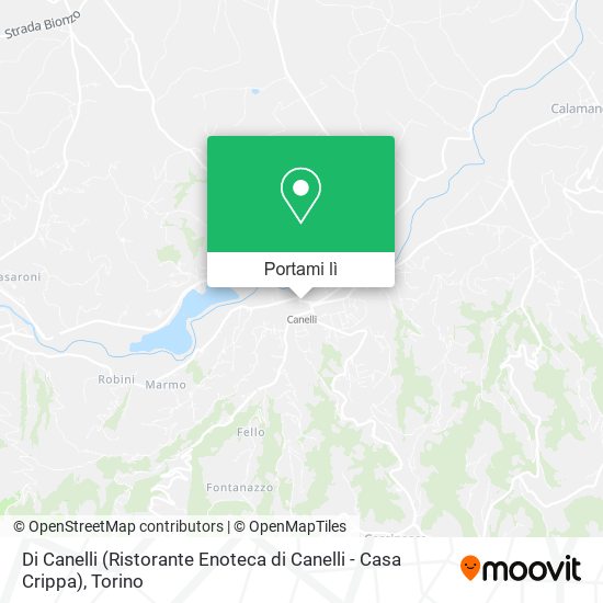 Mappa Di Canelli (Ristorante Enoteca di Canelli - Casa Crippa)
