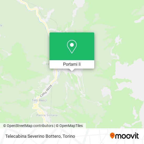 Mappa Telecabina Severino Bottero