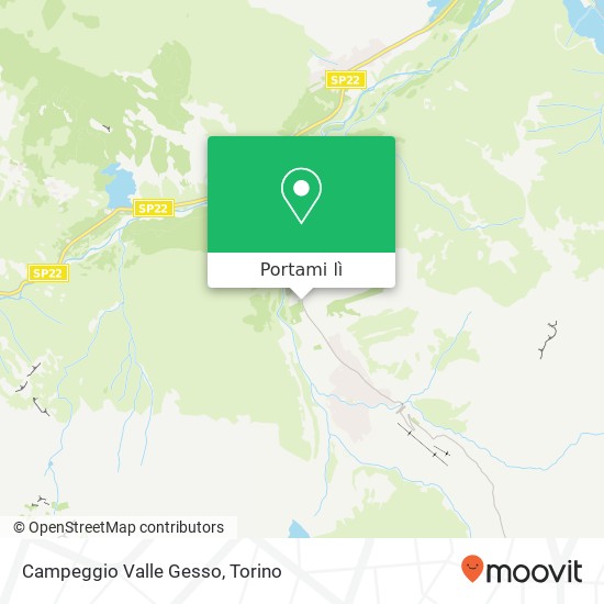 Mappa Campeggio Valle Gesso