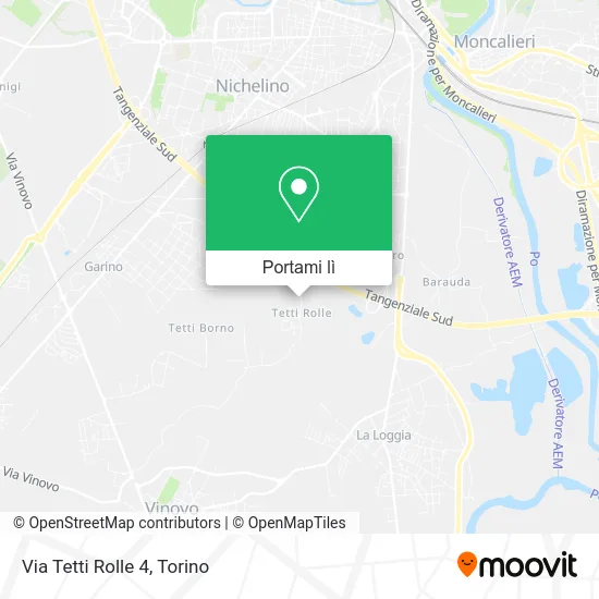 Mappa Via Tetti Rolle 4