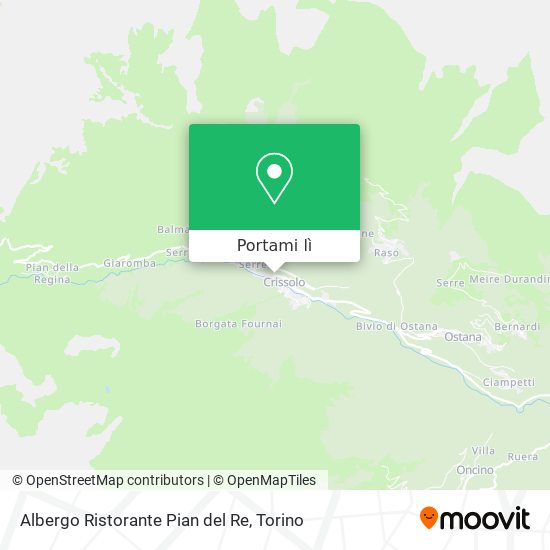 Mappa Albergo Ristorante Pian del Re