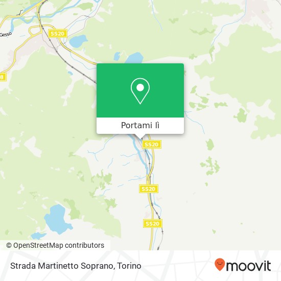 Mappa Strada Martinetto Soprano