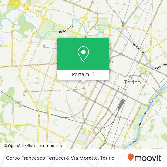Mappa Corso Francesco Ferrucci & Via Moretta