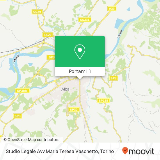 Mappa Studio Legale Avv.Maria Teresa Vaschetto