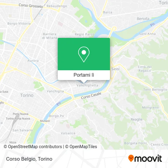 Mappa Corso Belgio