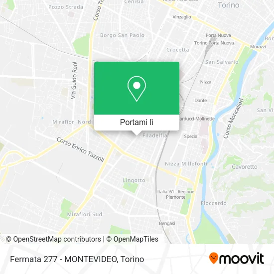 Mappa Fermata 277 - MONTEVIDEO