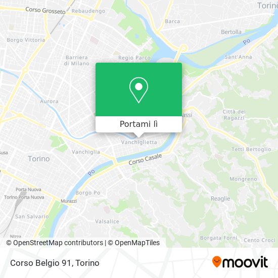 Mappa Corso Belgio  91