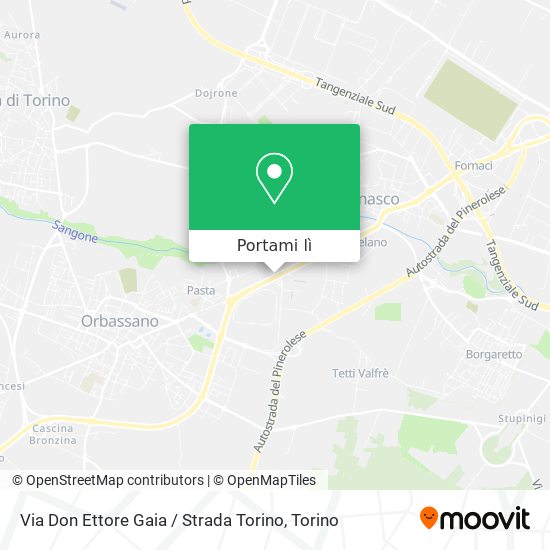Mappa Via Don Ettore Gaia / Strada Torino