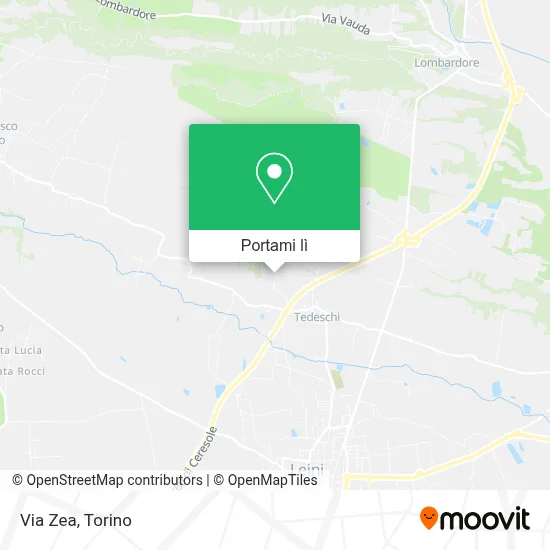Mappa Via Zea