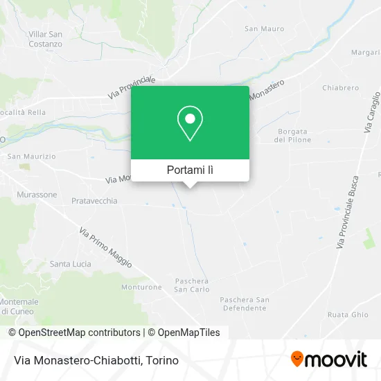 Mappa Via Monastero-Chiabotti
