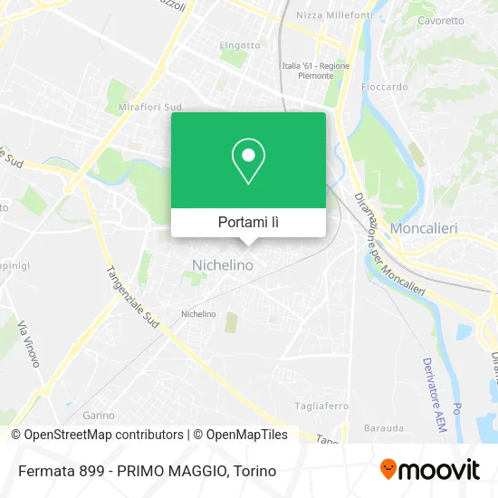 Mappa Fermata 899 - PRIMO MAGGIO