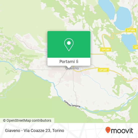 Mappa Giaveno - Via Coazze 23