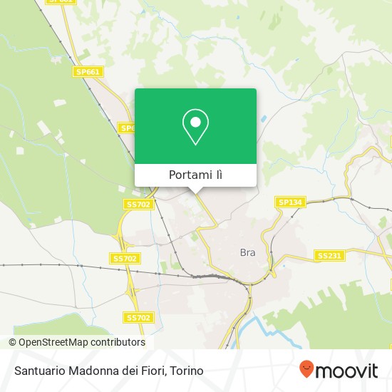 Mappa Santuario Madonna dei Fiori