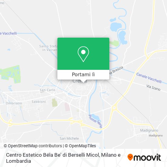 Mappa Centro Estetico Béla Be' di Berselli Micol
