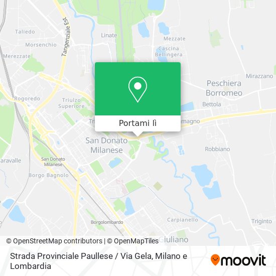 Mappa Strada Provinciale Paullese / Via Gela