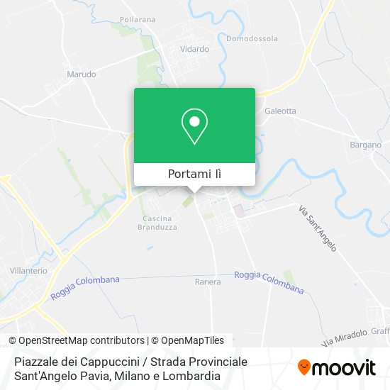 Mappa Piazzale dei Cappuccini / Strada Provinciale Sant'Angelo Pavia